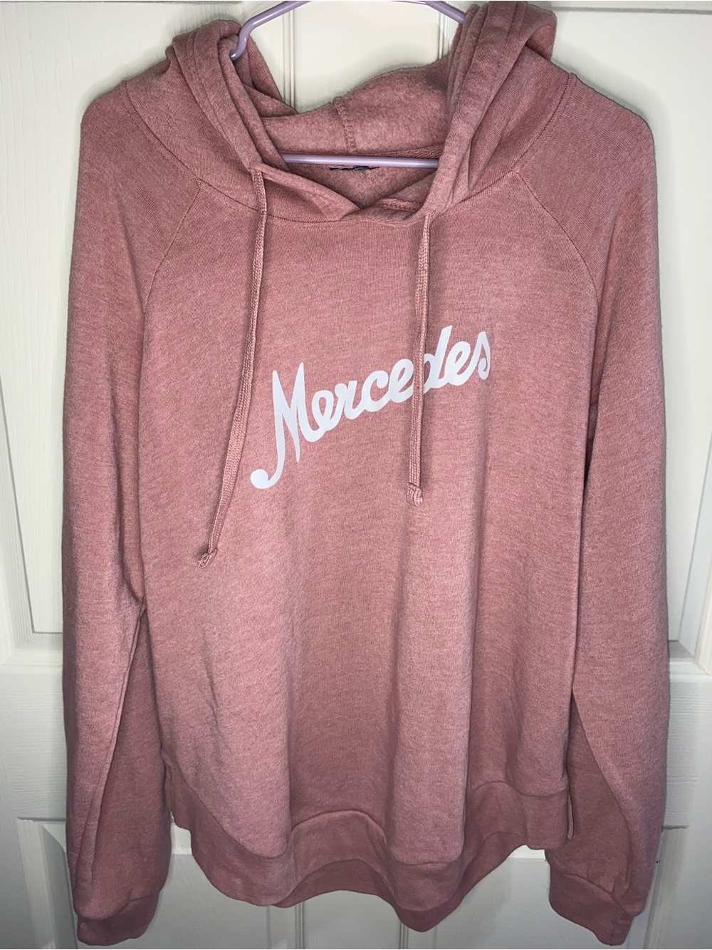 Mercedes-Benz Women’s Pullover Hoodie – Orchid Ice – XL, Dusty Rose